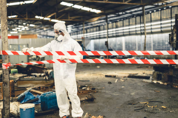Professional Biohazard technician working in LaFayette, GA